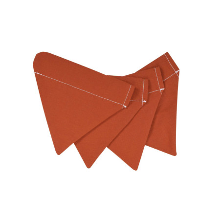 Komplet chorągiewek rdzawa czerwień