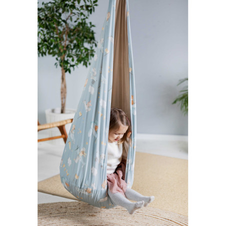 Kokon „Myszolotki” | Bujający Kokon Dla Dzieci z Wzorem Myszek i Samolotów