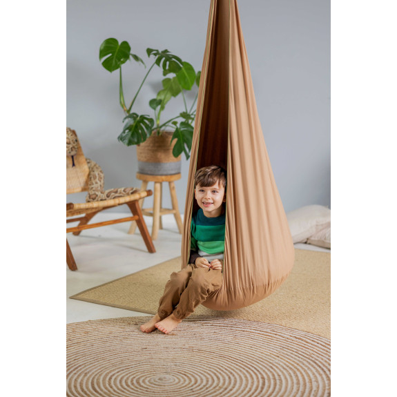 Huśtawka Kokon Hop-Sa-Sa- Bawełniany Kokon do Bujania dla Dzieci | Sówka