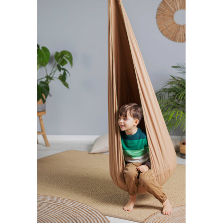 Huśtawka Kokon Hop-Sa-Sa- Bawełniany Kokon do Bujania dla Dzieci | Sówka