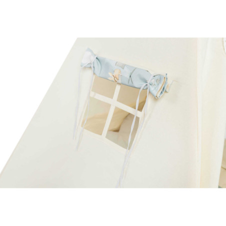 Tipi „Myszolotki” | Dziecięcy Namiot z Wzorem Myszki-Pilota i Poduszkami