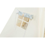 Tipi „Myszolotki” | Dziecięcy Namiot z Wzorem Myszki-Pilota i Poduszkami