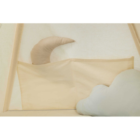 Tipi „Myszolotki” | Dziecięcy Namiot z Wzorem Myszki-Pilota i Poduszkami