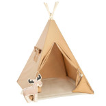 Tipi Karmelowa Słodycz Zestaw z Kołderką i Dwoma Poduszkami | Bawełna