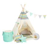 Duży Zestaw Tipi Indiańska Przygoda – Indiańskie Tipi do Pokoju Dziecka | Sówka