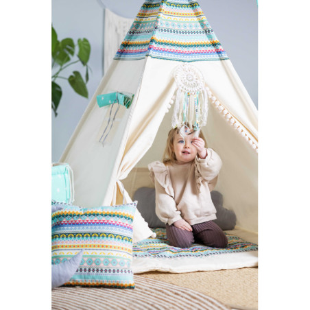 Duży Zestaw Tipi Indiańska Przygoda – Indiańskie Tipi do Pokoju Dziecka | Sówka