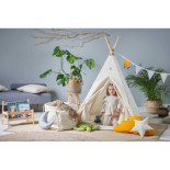 Namiot Tipi z Organicznej Bawełny z Poduszkami i Kołderką | Sówka