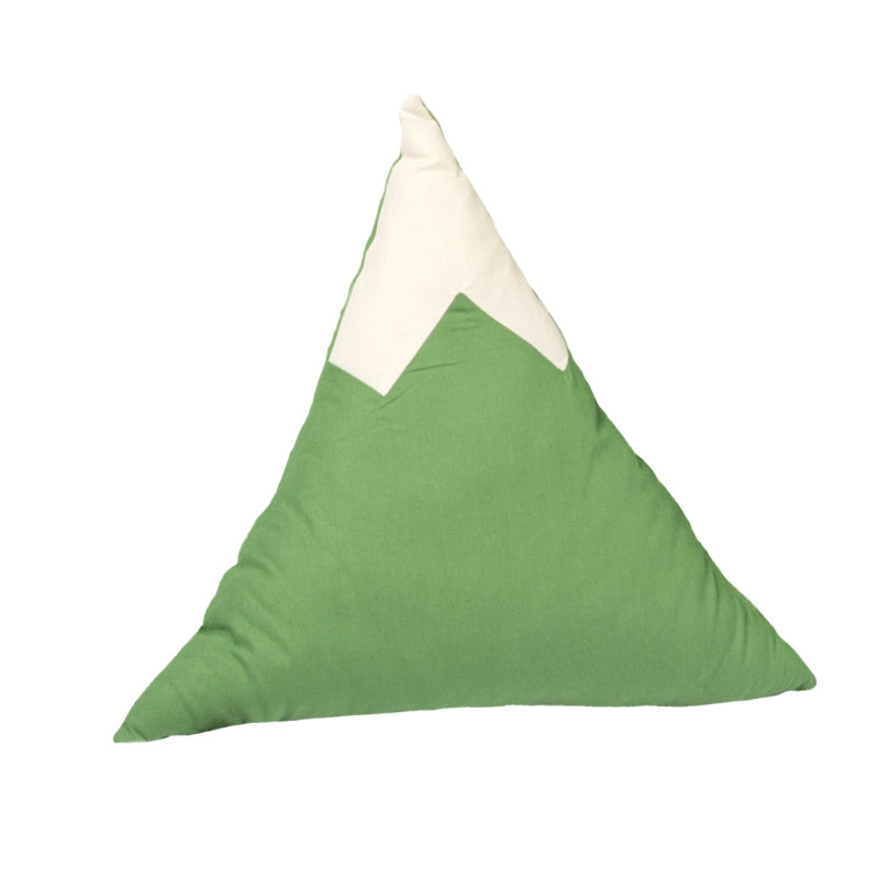 Poduszka trójkąt „Zielono mi ”