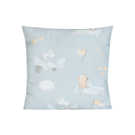 Tipi „Myszolotki” | Dziecięcy Namiot z Wzorem Myszki-Pilota i Poduszkami