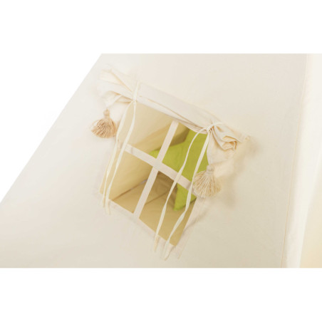 Kremowy namiot tipi z frędzlami w stylu boho | Sklep Sówka