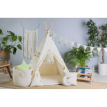 Kremowy namiot tipi z frędzlami w stylu boho | Sklep Sówka