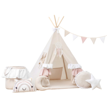 Namiot tipi zestaw MEGA "Słodkie Falbanki"