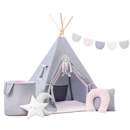 Mega Zestaw Tipi Różowy Zajączek – Kompletny Zestaw do Pokoju Dziecka | Sówka