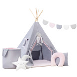 Mega Zestaw Tipi Różowy Zajączek – Kompletny Zestaw do Pokoju Dziecka | Sówka