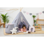 Tipi Różowy Zajączek z Poduszkami i Kołderką | Sówka