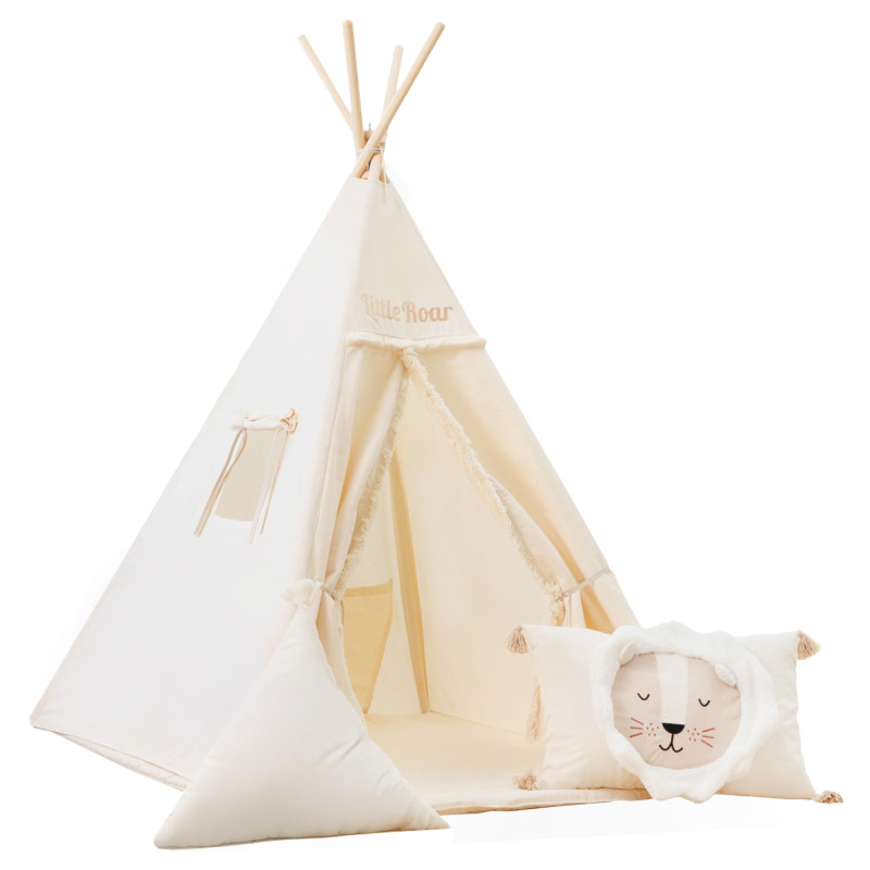 Tipi Lwia Kryjówka z Poduszkami i Kołderką | Sówka