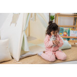 Tipi Błękitny Kącik – Duży Zestaw z Patchworkową Kołderką i Haftem Sky's Limitless | Sówka