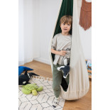 Kokon Dżunglowa Kryjówka – wiszące siedzisko z bawełny dla dzieci