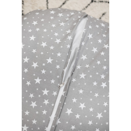 Kokon dla dzieci „Mała Gwiazdeczka" – bawełniany, biały z gwiazdkami | Sówka Design