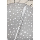 Kokon dla dzieci „Mała Gwiazdeczka" – bawełniany, biały z gwiazdkami | Sówka Design