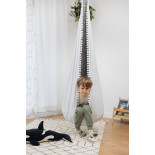 Kokon dla dzieci „Mała Gwiazdeczka" – bawełniany, biały z gwiazdkami | Sówka Design