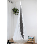 Kokon dla dzieci „Mała Gwiazdeczka" – bawełniany, biały z gwiazdkami | Sówka Design