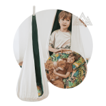 Kokon Dżunglowa Kryjówka – wiszące siedzisko z bawełny dla dzieci