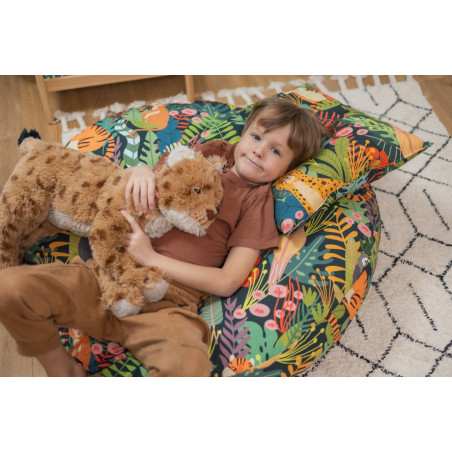 Kokon Dżunglowa Kryjówka – wiszące siedzisko z bawełny dla dzieci