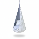 Kokon dla dzieci „Miękka Chmurka" – bawełniany, szary | Sówka Design