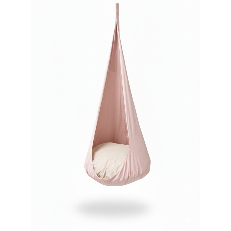 Kokon Pudrowy Kącik – Wiszący Pastelowy Kokon dla Dzieci | Sówka