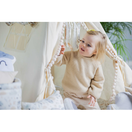 Namiot Tipi "Pastelowi Przyjaciele" - Zestaw Klasyczny | Pastelowe Leśne Zwierzątka