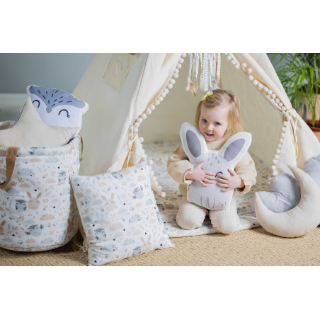 Namiot Tipi "Pastelowi Przyjaciele" - Zestaw Klasyczny | Pastelowe Leśne Zwierzątka