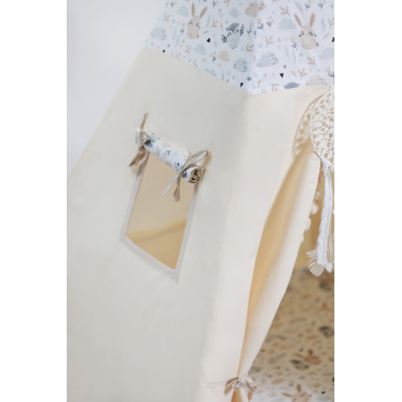 Namiot Tipi "Pastelowi Przyjaciele" - Zestaw Klasyczny | Pastelowe Leśne Zwierzątka