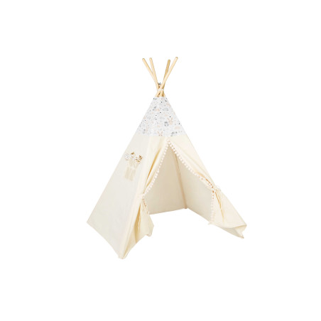 Namiot Tipi „Pastelowi Przyjaciele"- Samo Tipi | Pastelowe Leśne Zwierzątka