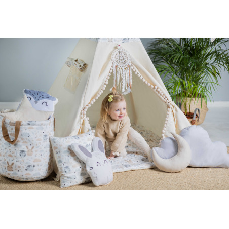 Namiot Tipi „Pastelowi Przyjaciele"- Samo Tipi | Pastelowe Leśne Zwierzątka
