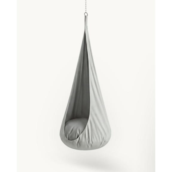 Kokon dla dzieci „Miękka Chmurka" – bawełniany, szary | Sówka Design