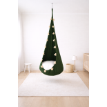 Huśtawka Kokon Premium Szmaragdowy Frędzelek dla Dzieci | Sówka